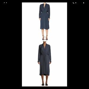 VINCE mixed fabric dress - Large